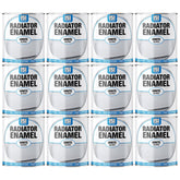 12X Radiator Enamel White Gloss Paint 300ml Tin Paint